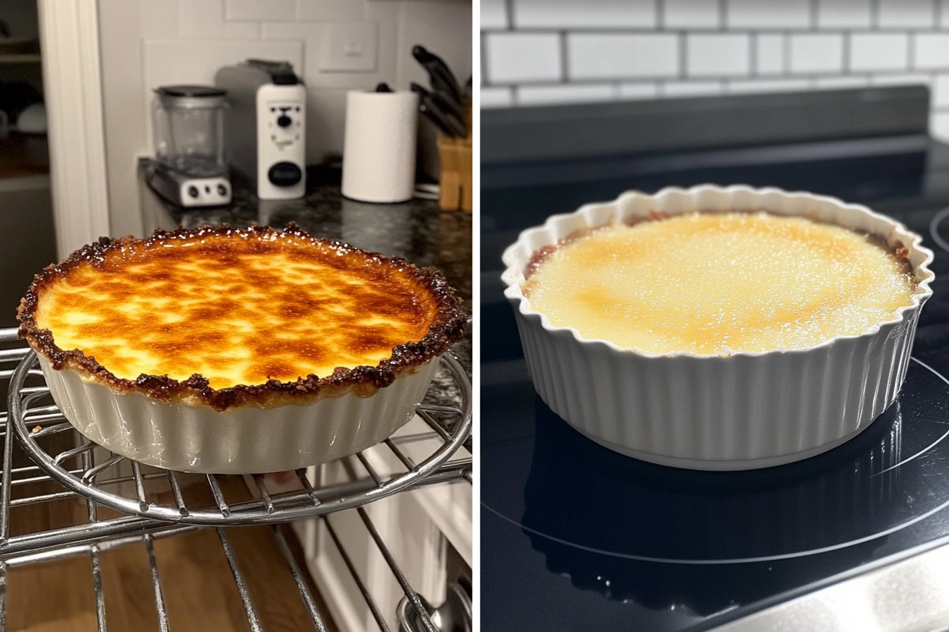 What's the difference between crème brûlée and custard?