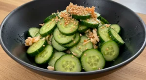 What is Japanese cucumber salad made of?