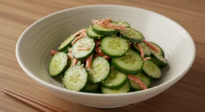 What is Japanese cucumber salad made of?