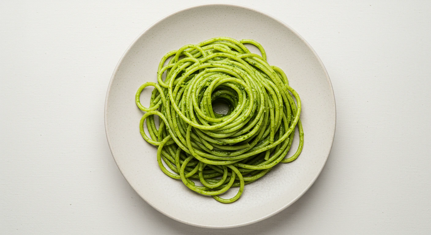 Green spaghetti