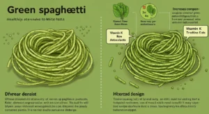 Is green spaghetti healthier?