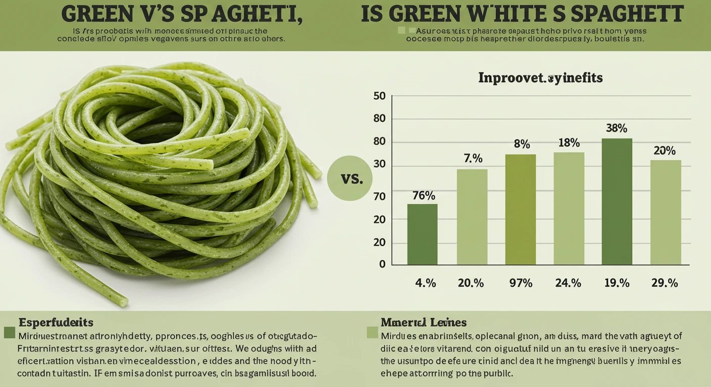 Is green spaghetti healthier?