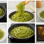 How do you reheat green spaghetti?