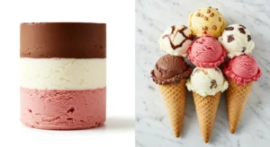  Difference between Neapolitan and  ice cream