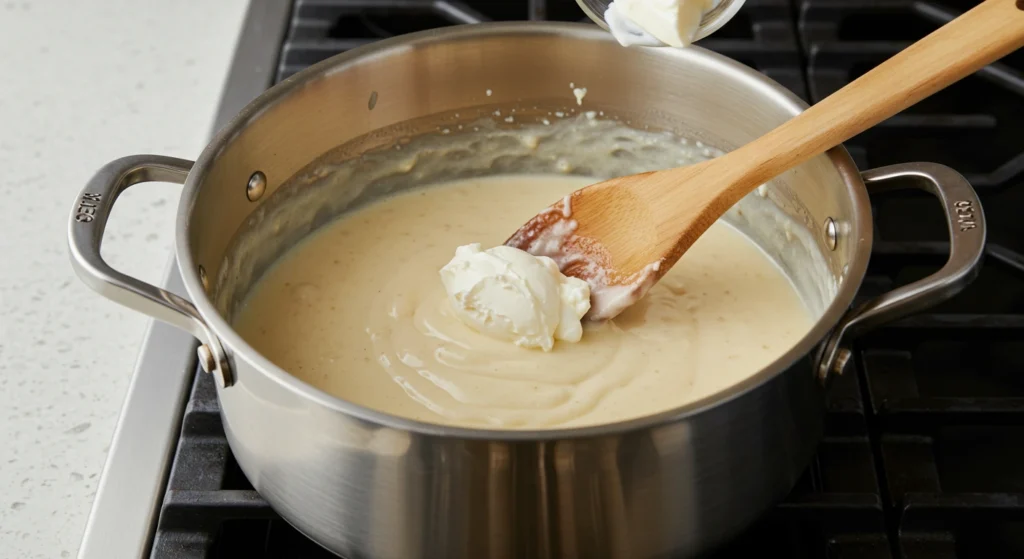 Can I use cream cheese to thicken Alfredo sauce?