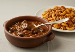 Are goulash and beefaroni the same?