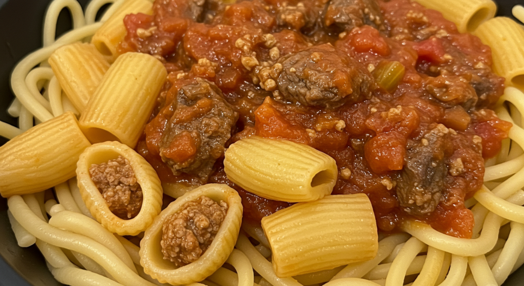 Are goulash and beefaroni the same?