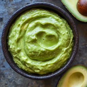 How to keep avocado crema from turning brown?